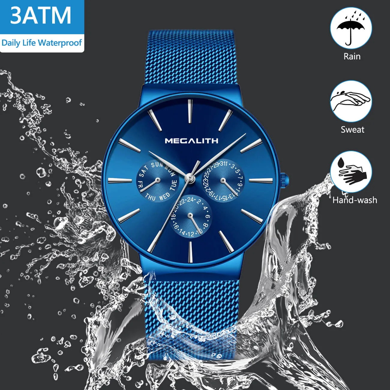 0047M | Quartz Men Watch | Mesh Band