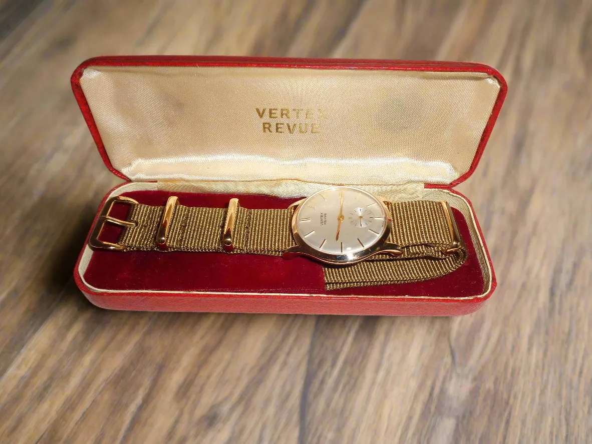 1960s Gold Vertex Revue Mechanical Watch