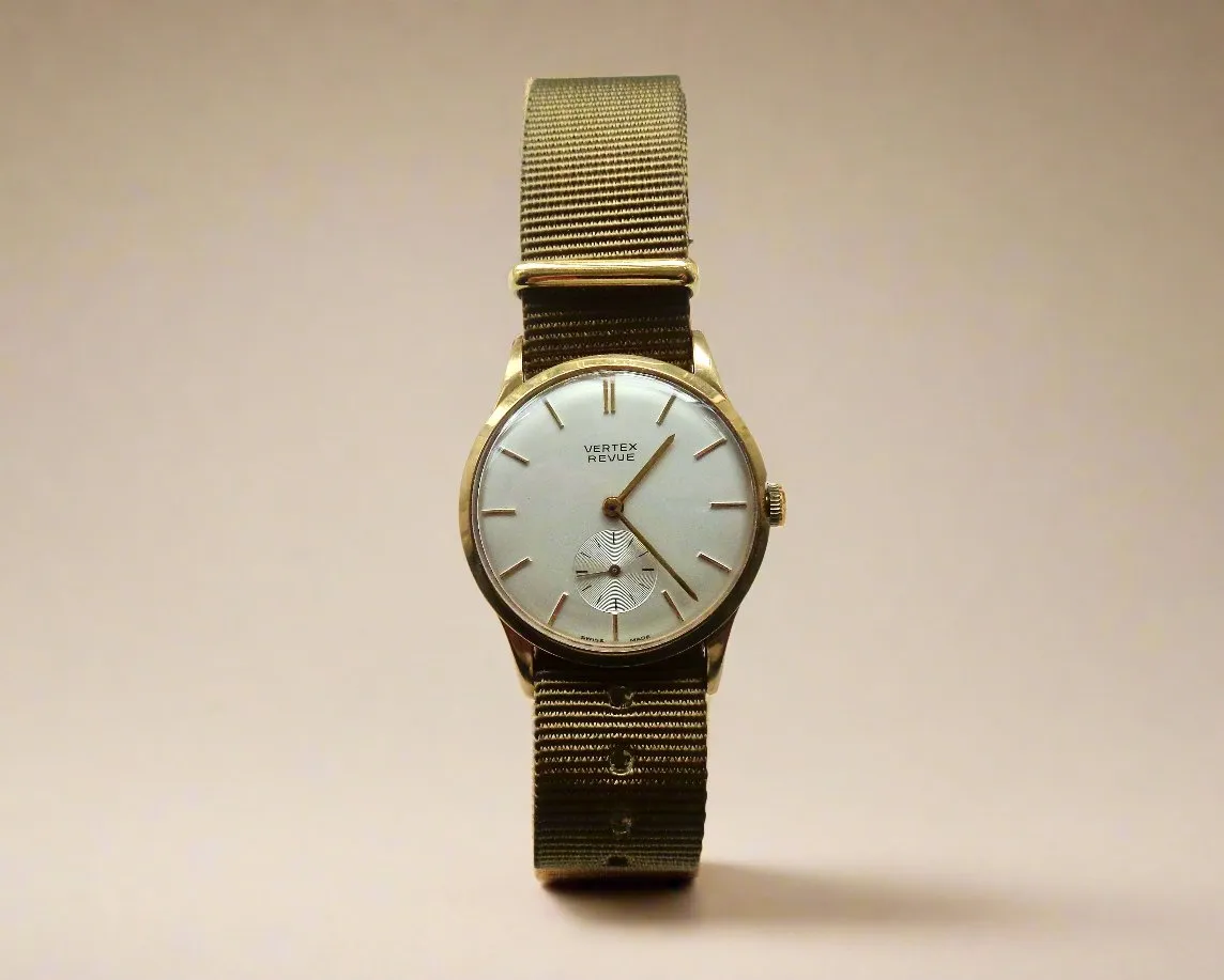 1960s Gold Vertex Revue Mechanical Watch