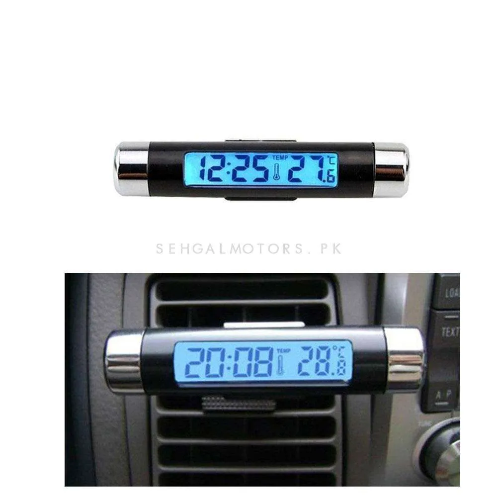 3 in 1 Digital Car Clock Thermometer Voltmeter LED Display