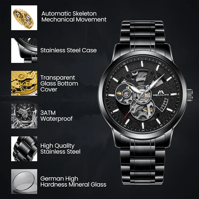 8070M | Mechanical Men Watch | Stainless Steel Band