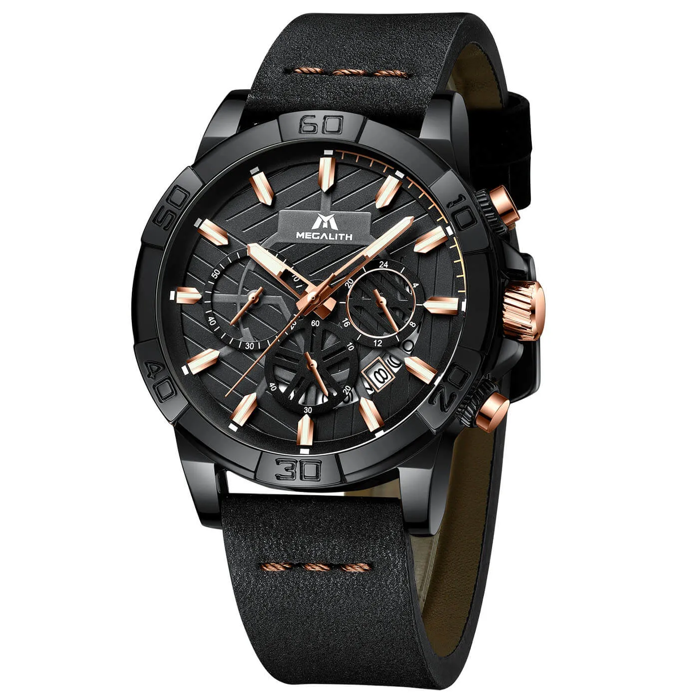 8086M | Quartz Men Watch | Leather Band