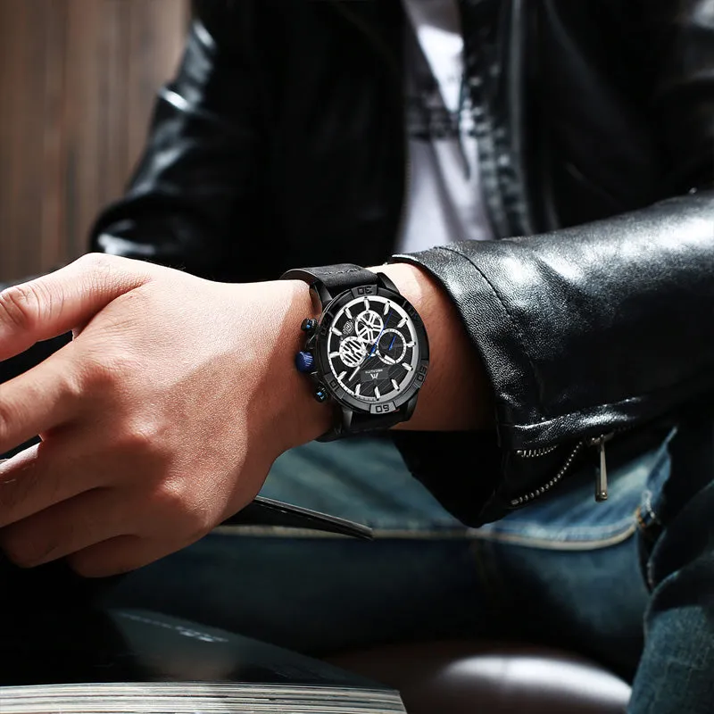 8086M | Quartz Men Watch | Leather Band