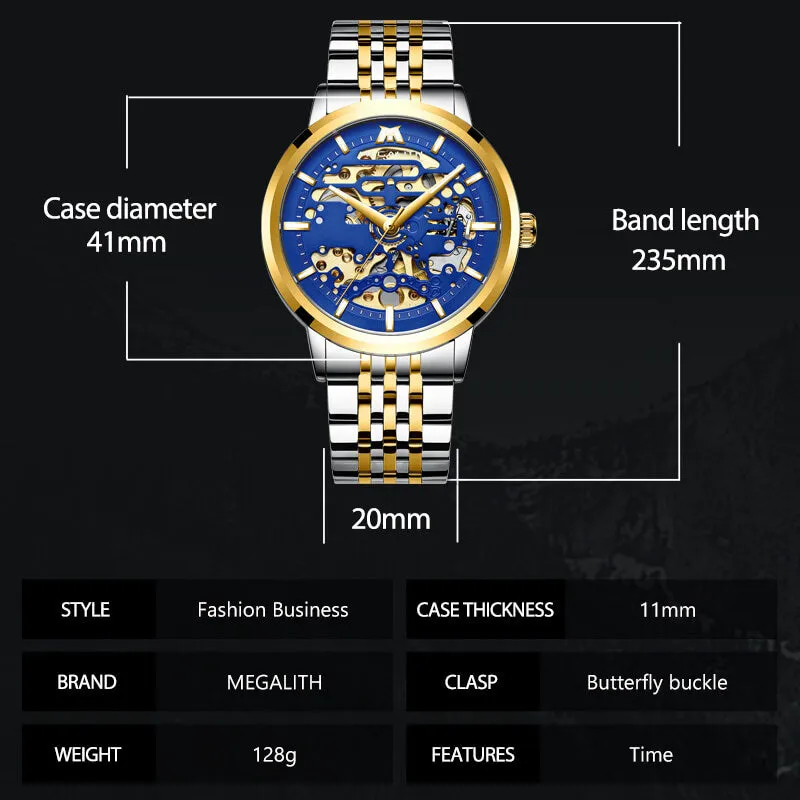 8204M | Mechanical Men Watch | Stainless Steel Band