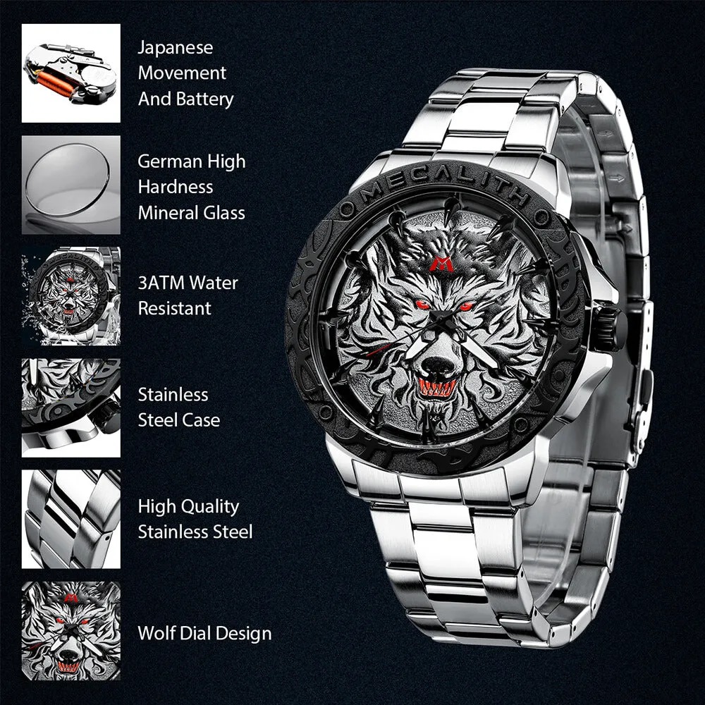 8207M | Quartz Men Watch | Stainless Steel Band