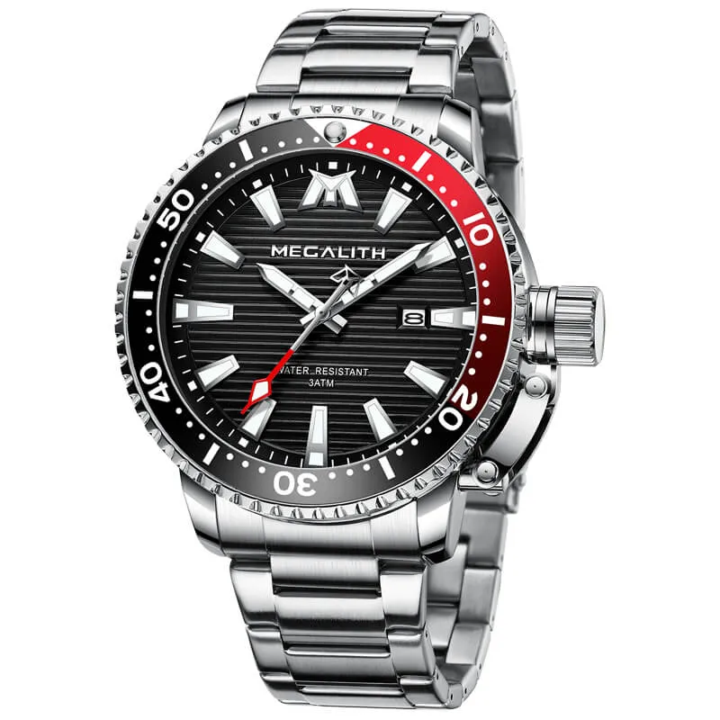 8214M | Quartz Men Watch | Stainless Steel Band