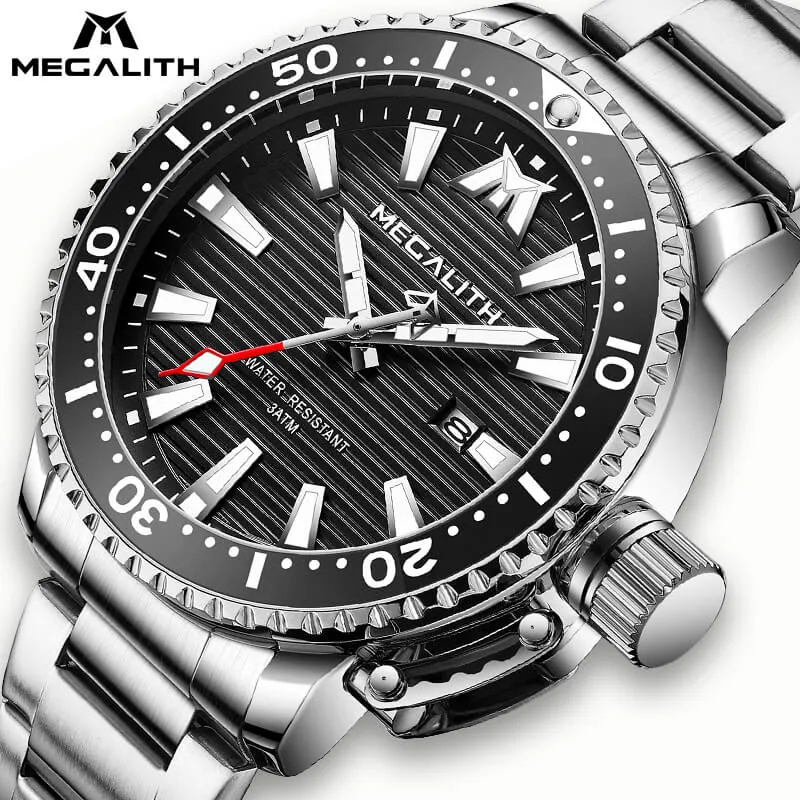 8214M | Quartz Men Watch | Stainless Steel Band