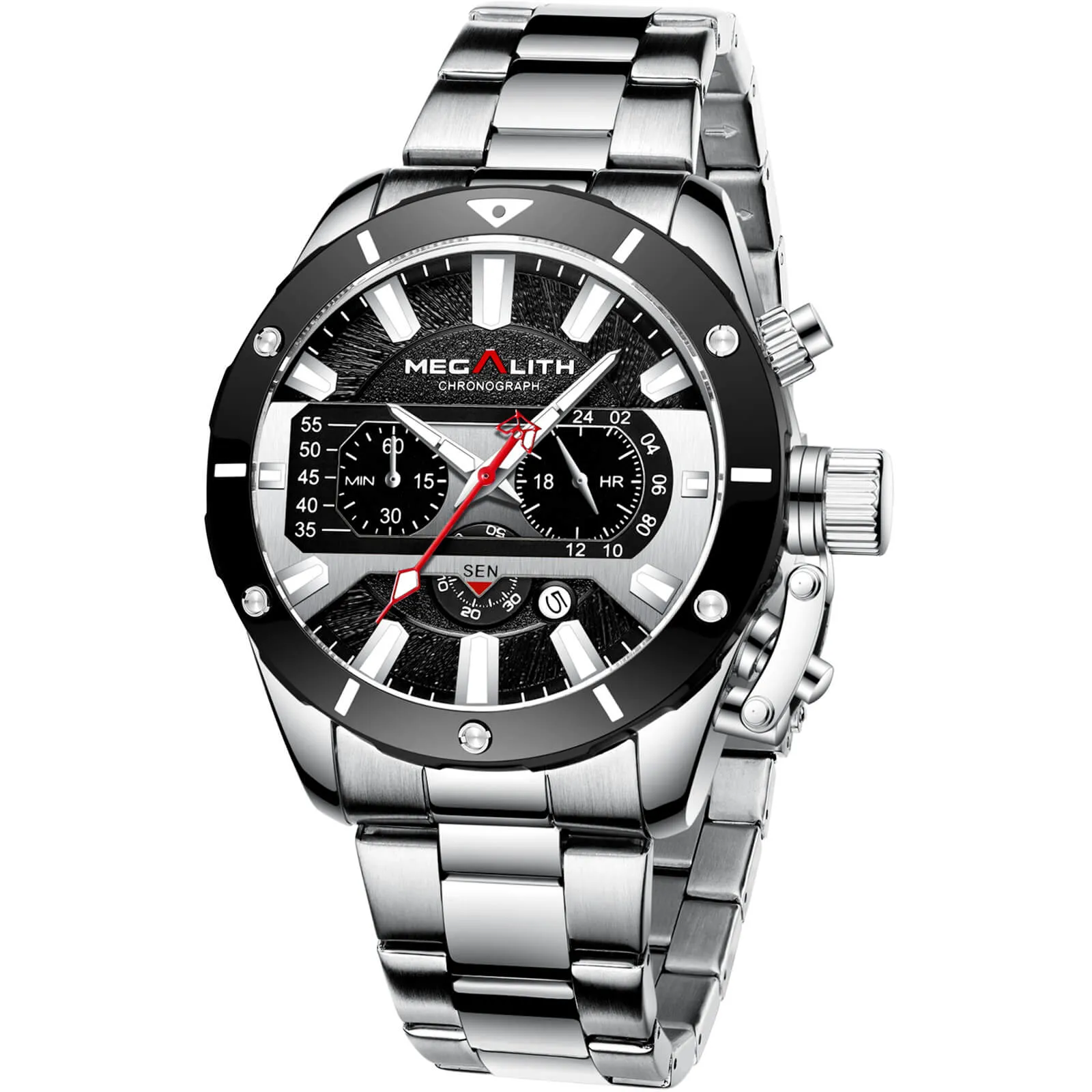 8221M | Quartz Men Watch | Stainless Steel Band