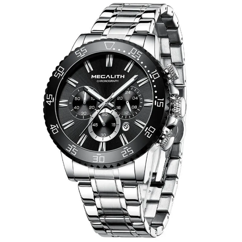 8227M | Quartz Men Watch | Stainless Steel Band