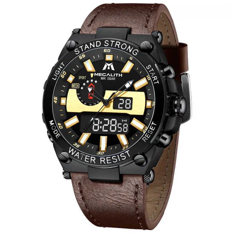 8230M | Quartz Men Watch | Leather Band