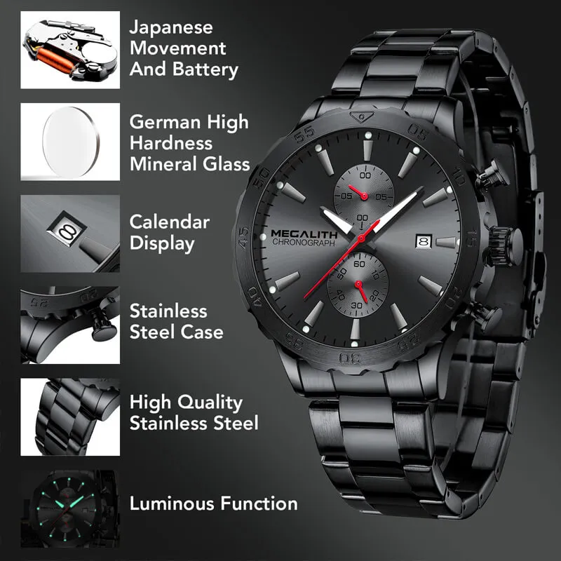 8237M | Quartz Men Watch | Stainless Steel Band