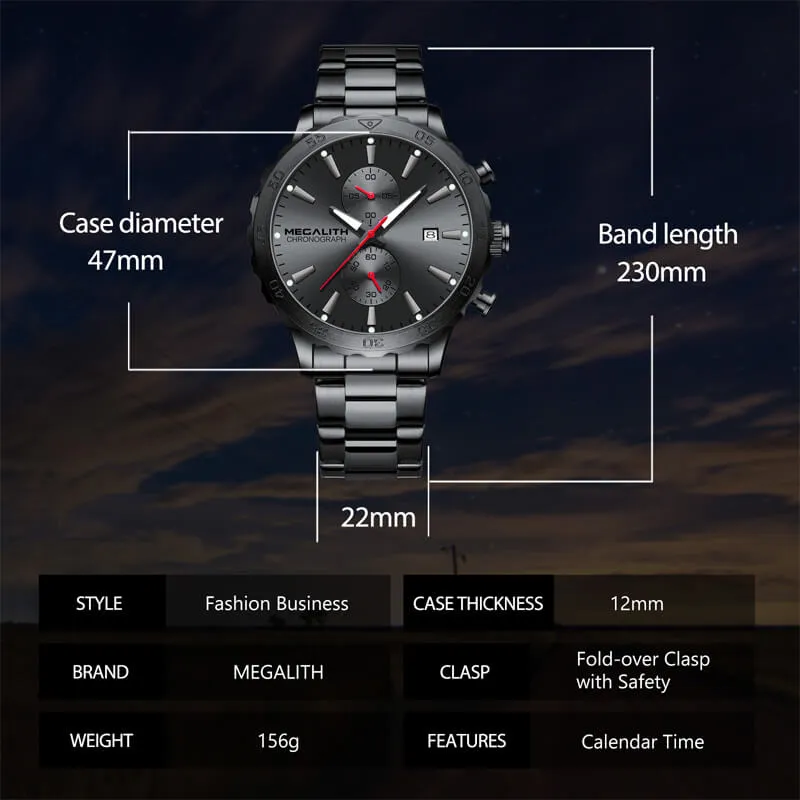 8237M | Quartz Men Watch | Stainless Steel Band