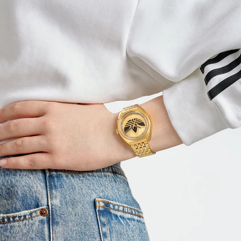 Adidas Originals Edition One Unisex Gold Watch AOFH23509