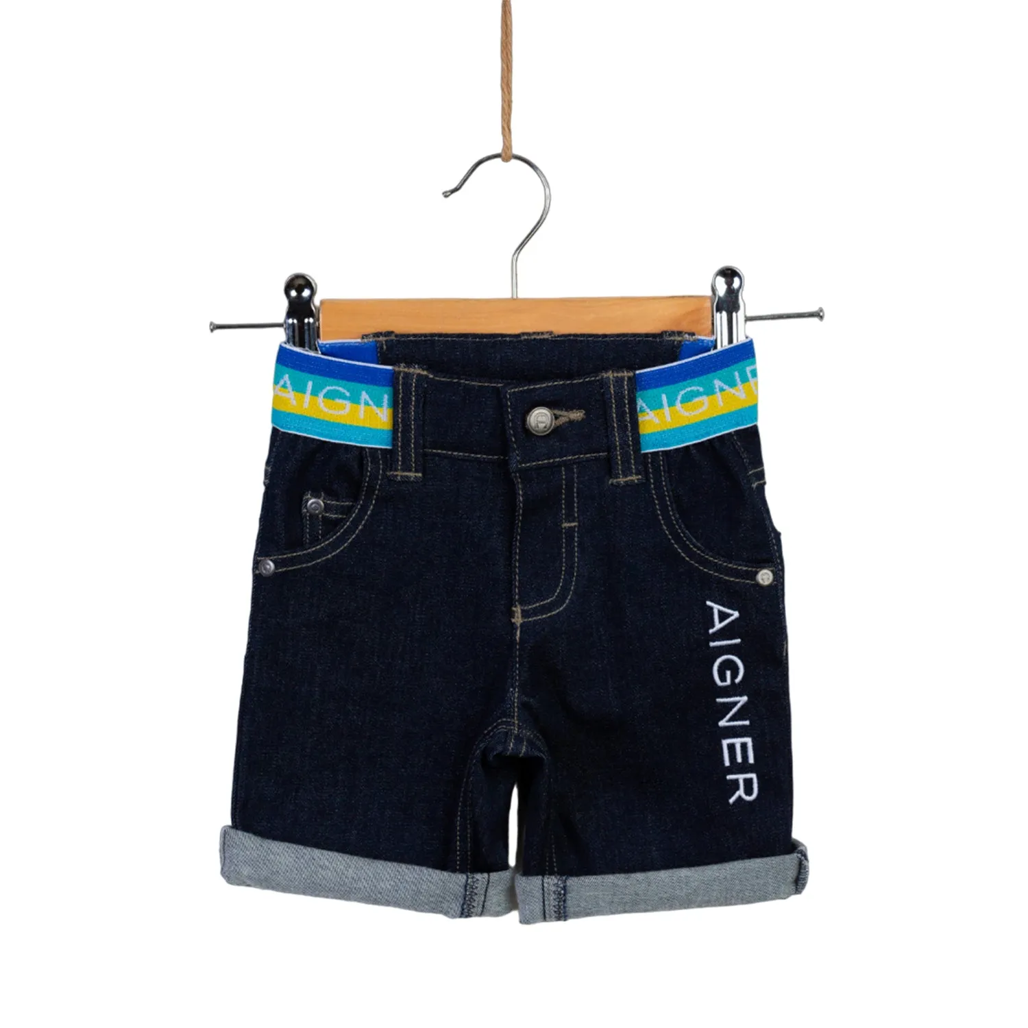 Aigner Kids Baby Boy's Denim Bermuda