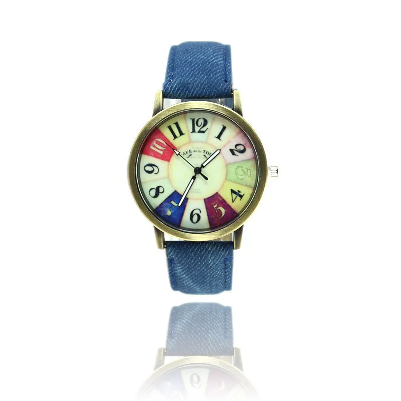 American Vintage Harajuku Graffiti Denim Watch