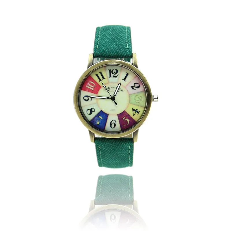 American Vintage Harajuku Graffiti Denim Watch