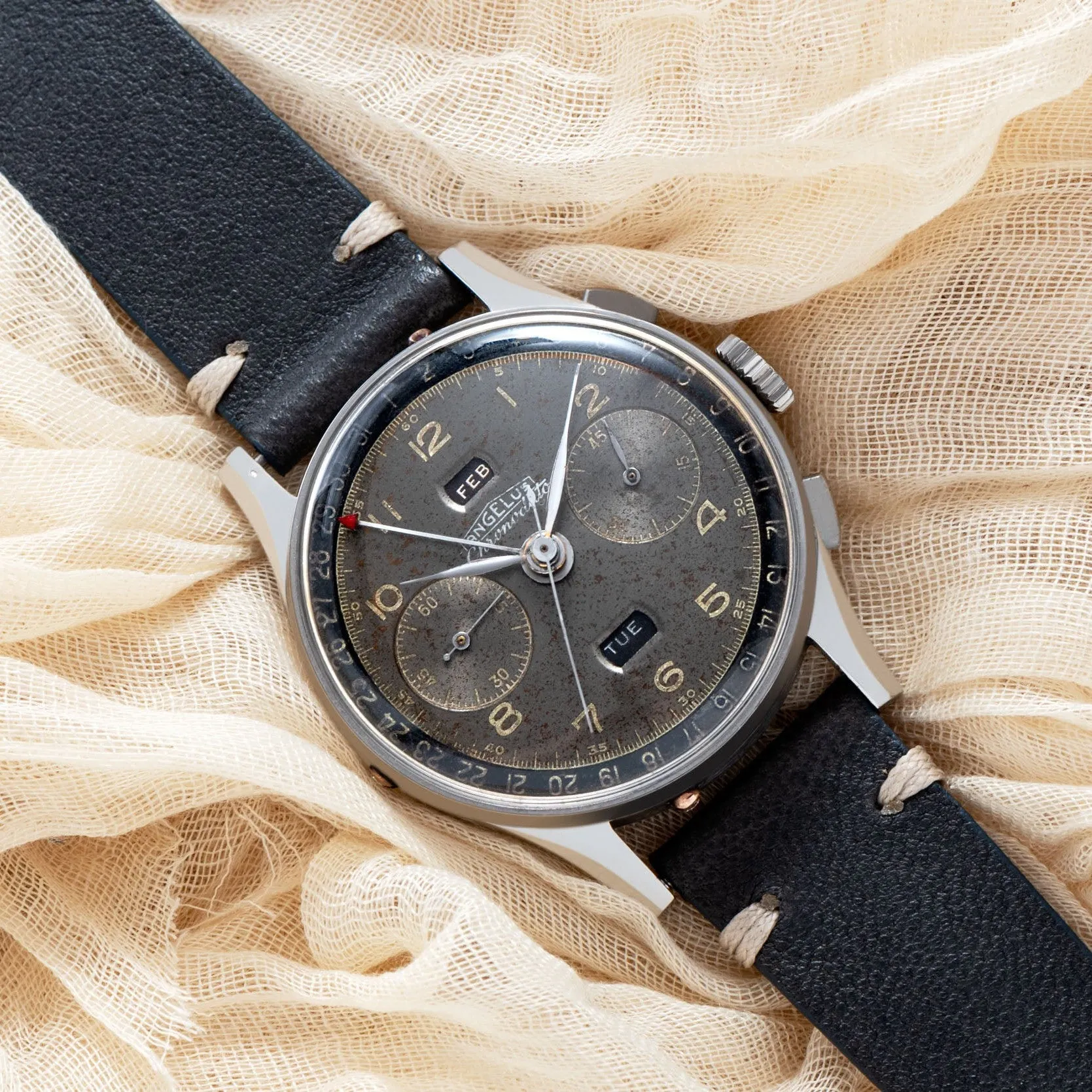 Angelus Chronodato Triple Calendar Chronograph