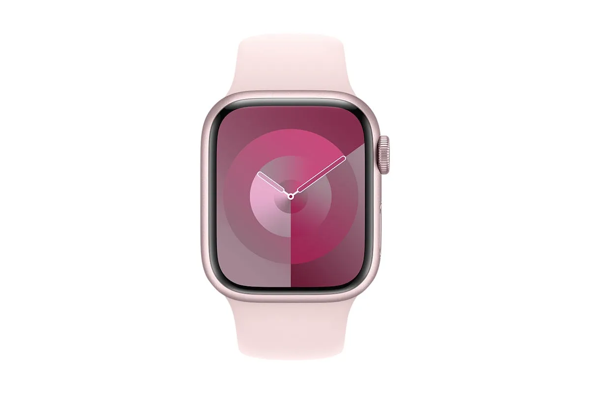 Apple Watch Series 9  | 45mm | Pink Aluminium Pink Sport Band M/L