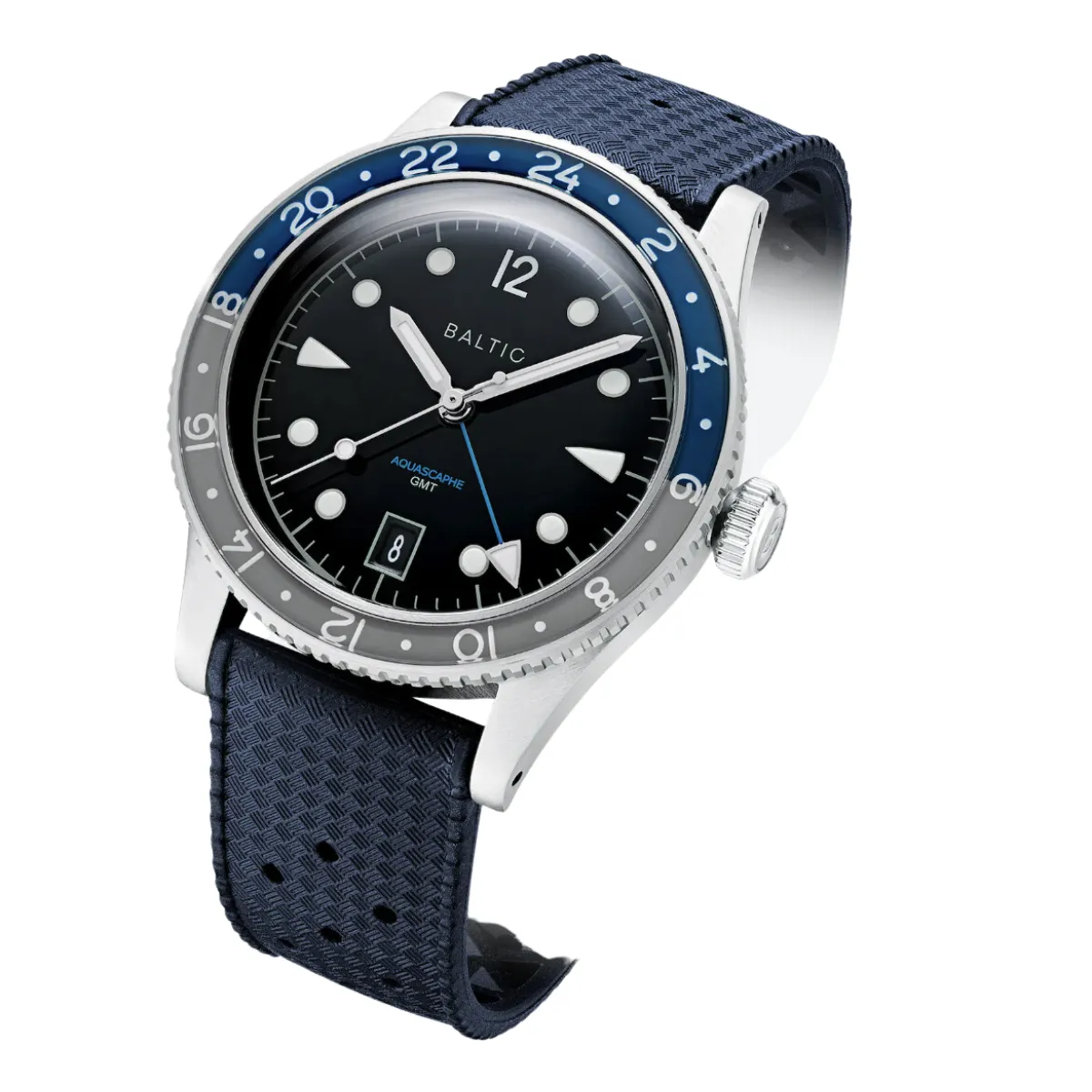 BALTIC AQUASCAPHE GMT GREY (BLUE RUBBER)