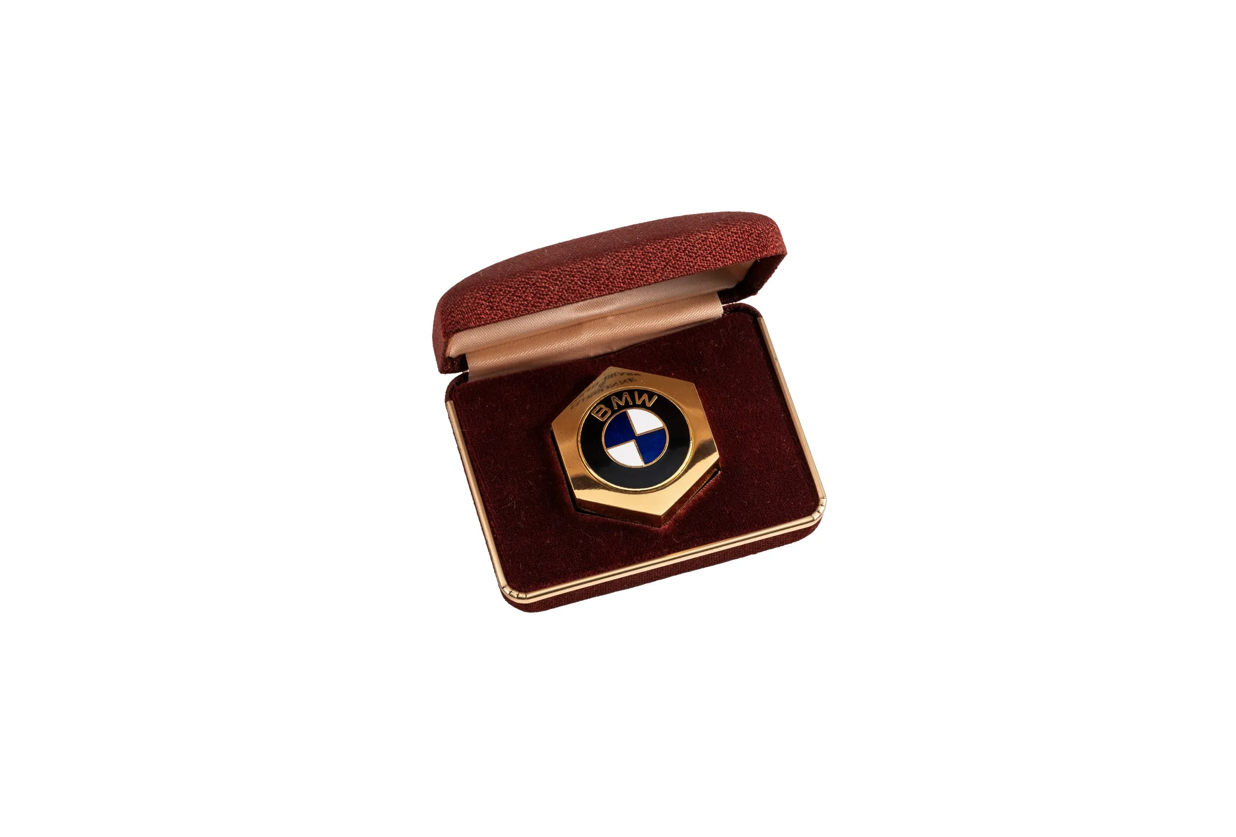 BMW Brass & Enamel Paperweight