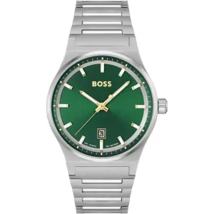 BOSS Candor 41mm Stainless Steel Green Quartz Men's Watch