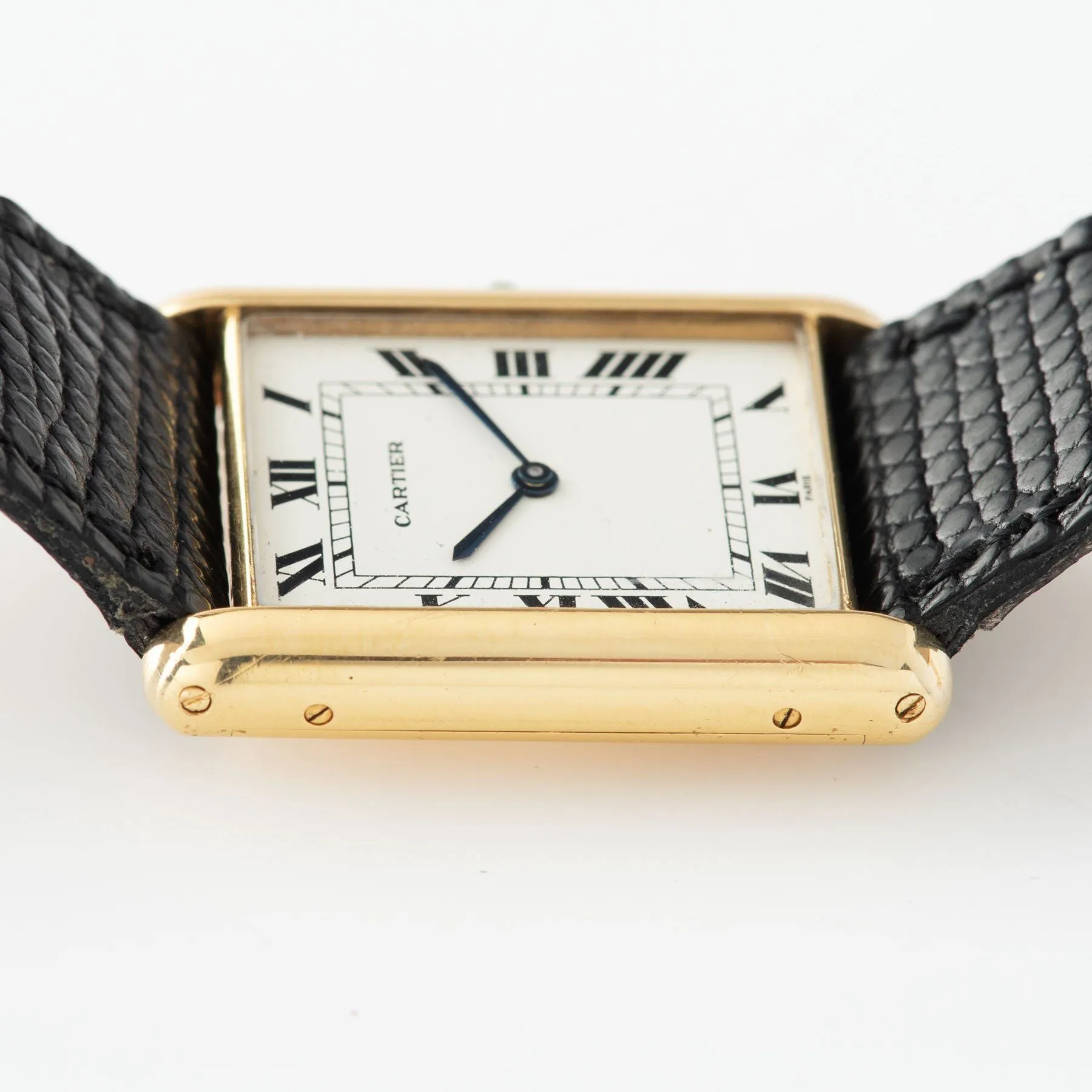 Cartier Jumbo Tank Automatique 18k Yellow Gold 1970s