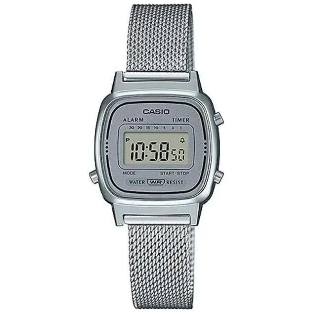 CASIO VINTAGE GENT SILVER MESH