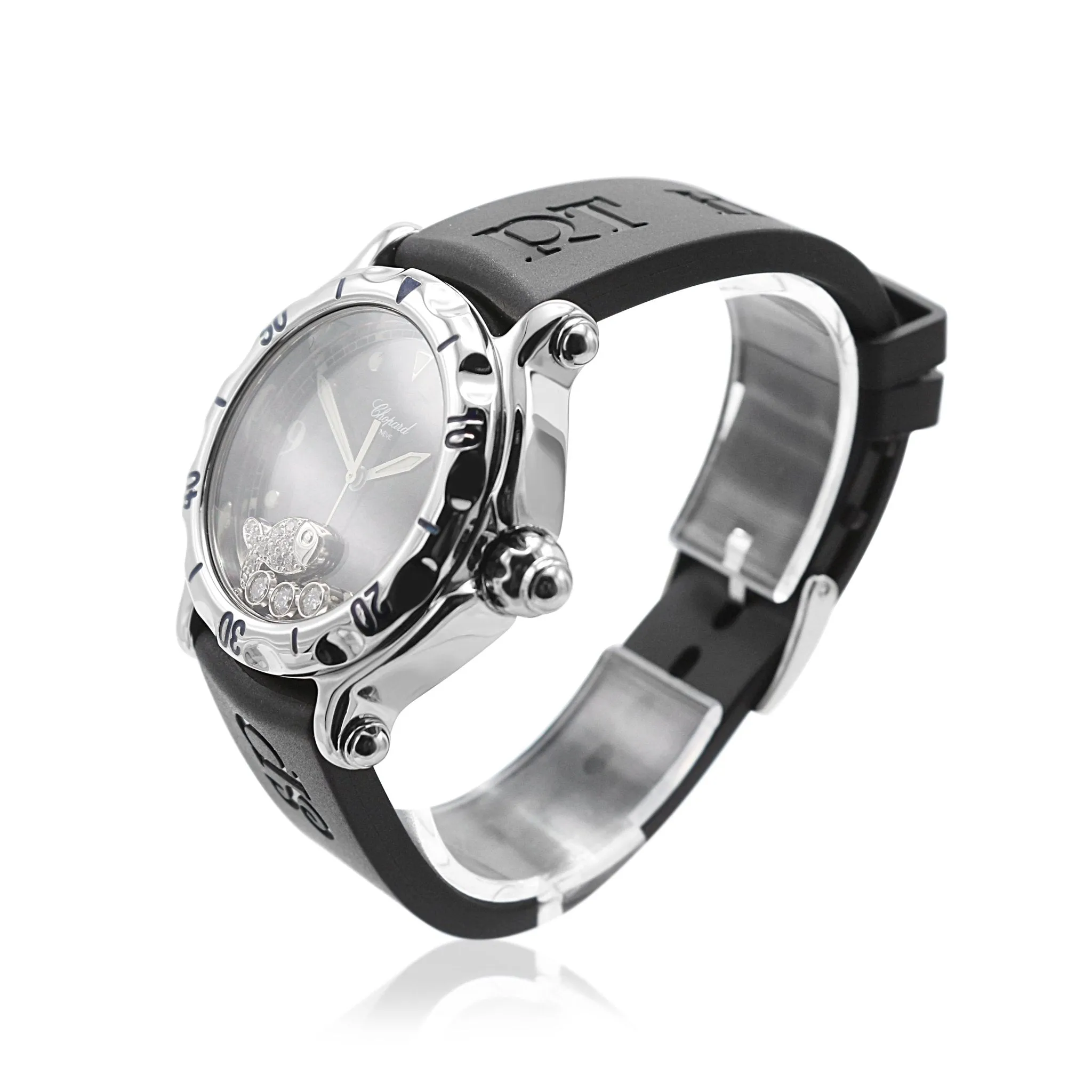 Chopard Happy Beach Floating Diamonds Fish Motif Watch