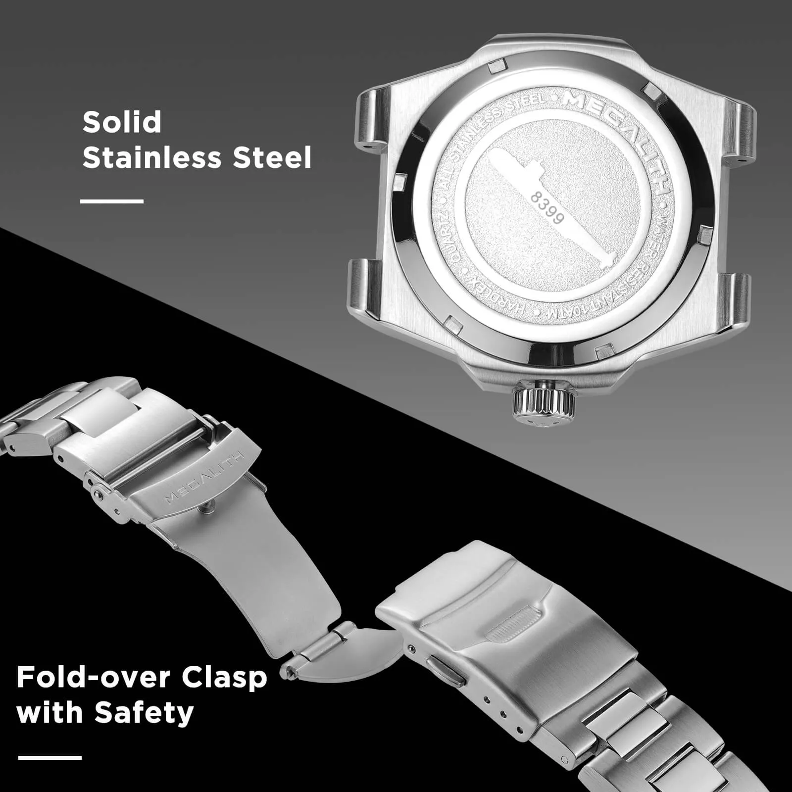 Chronograph Watch | Solid Steel | 8399M