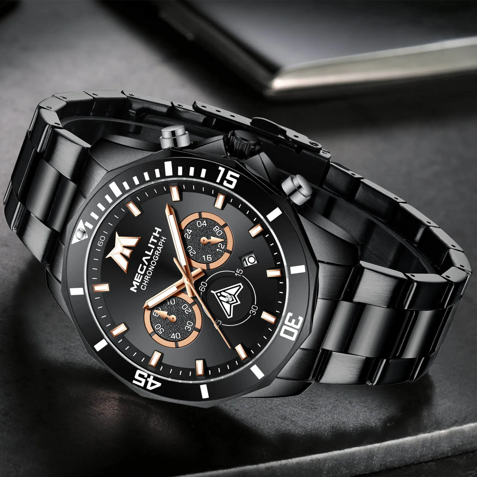 Chronograph Watch | Stainless Steel Band | 8250M