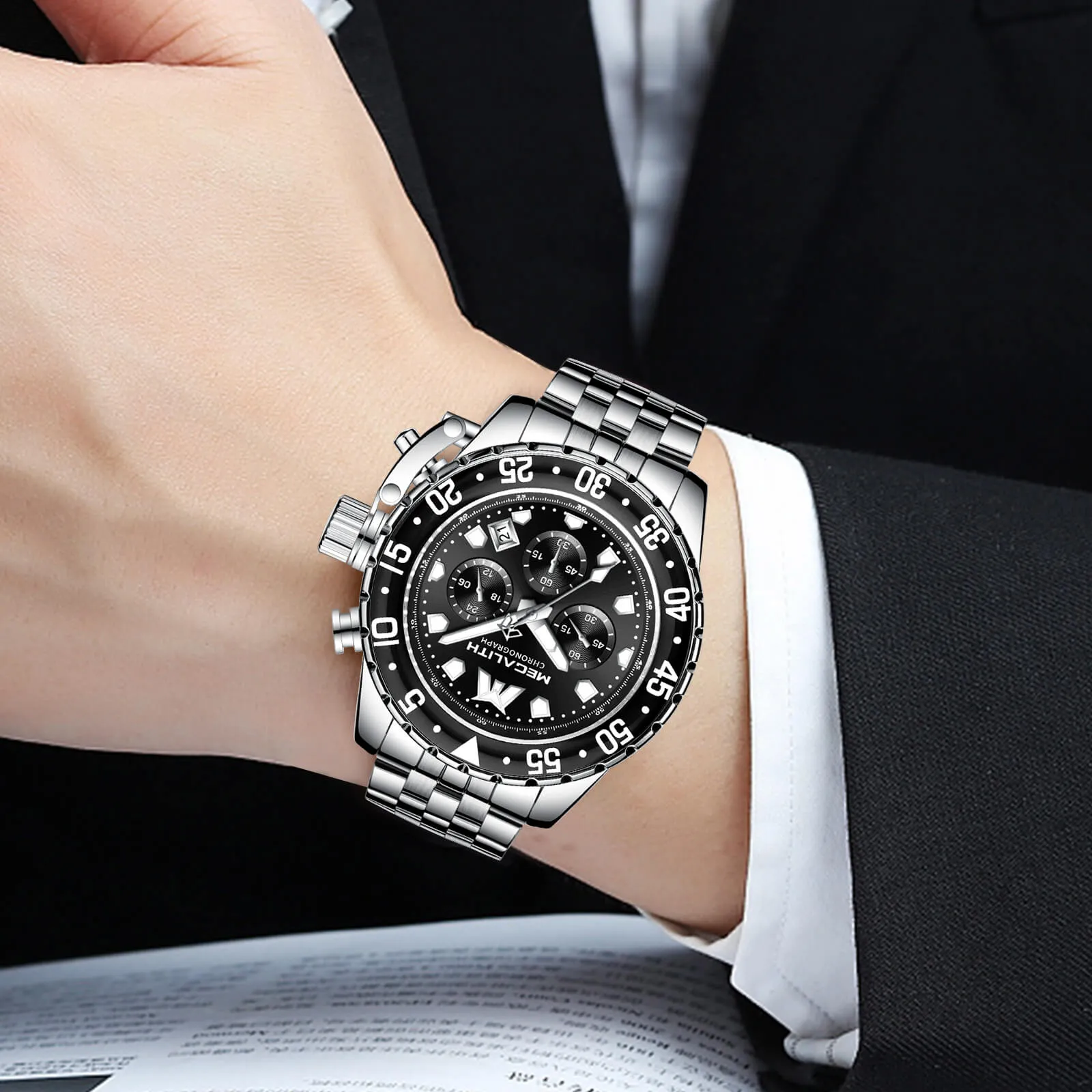 Chronograph Watch | Stainless Steel Band | 8260M