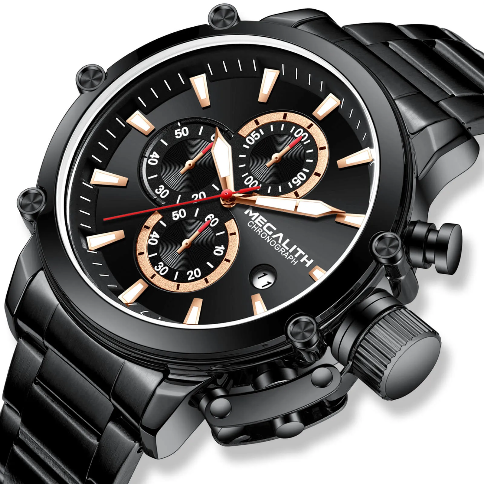 Chronograph Watch | Stainless Steel Band | 8262M