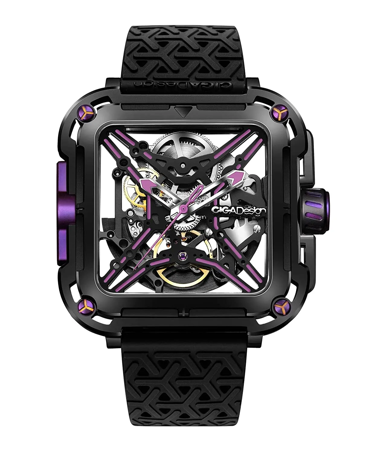 CIGA Design X-Series Stainless Steel Purple Automatic Watch