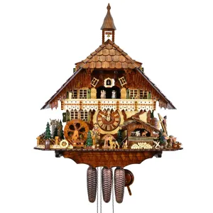 Cuckoo Clock - 8-Day "Hasenmichelhof" Rabbit Farm - August Schwer