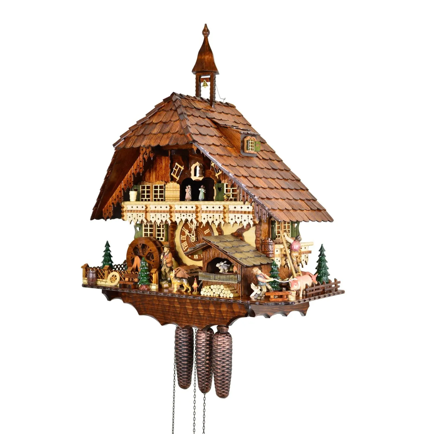 Cuckoo Clock - 8-Day "Hasenmichelhof" Rabbit Farm - August Schwer