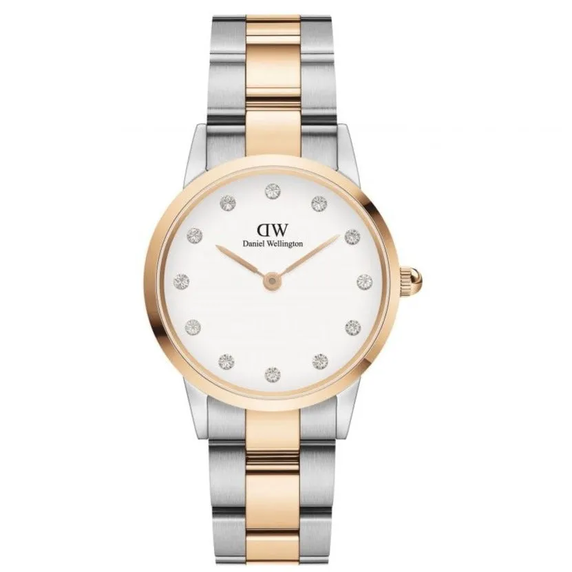 Daniel Wellington Ladies Two-Tone Iconic Link Lumine Watch DW00100359