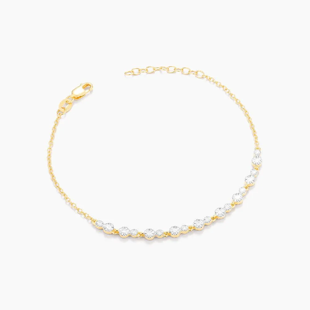 Ella Stein Dot To Dot Tennis Bracelet in Yellow Gold