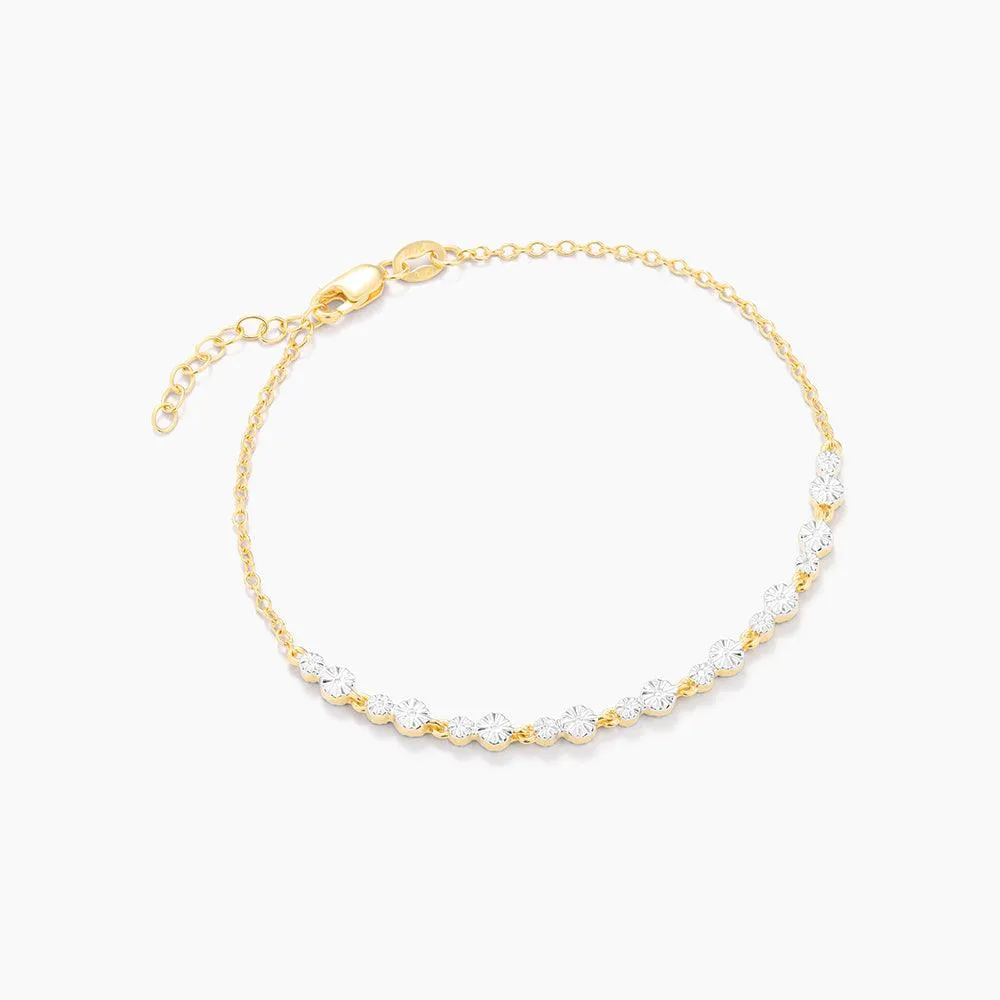 Ella Stein Dot To Dot Tennis Bracelet in Yellow Gold