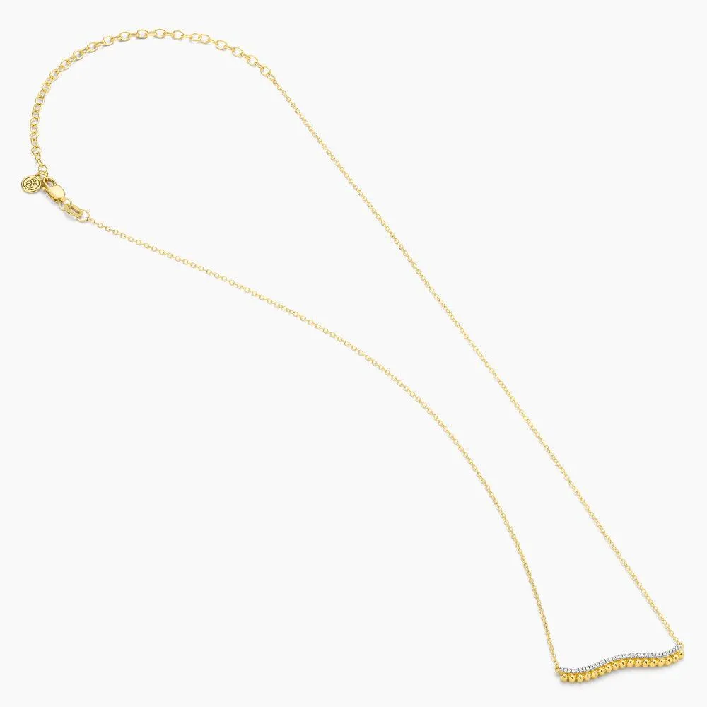 Ella Stein Wave Of Life Pendant Necklace in Gold