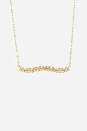 Ella Stein Wave Of Life Pendant Necklace in Gold