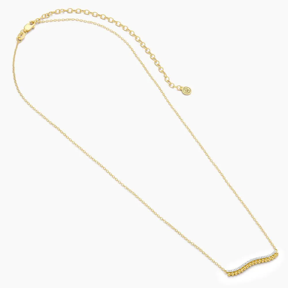 Ella Stein Wave Of Life Pendant Necklace in Gold