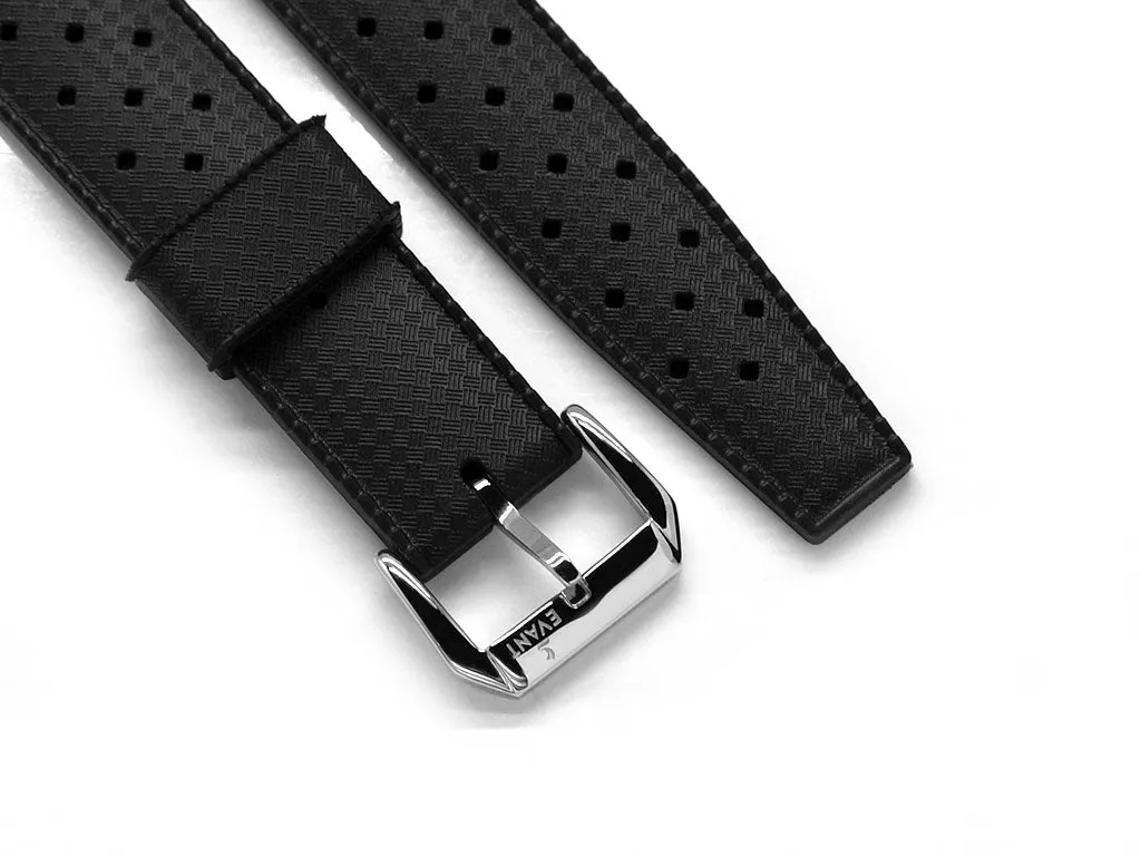 Evant Black Tropic Rubber Strap