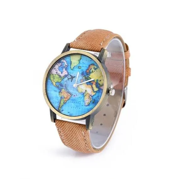 Explosive Model Airplane Ladies Watch Denim Belt