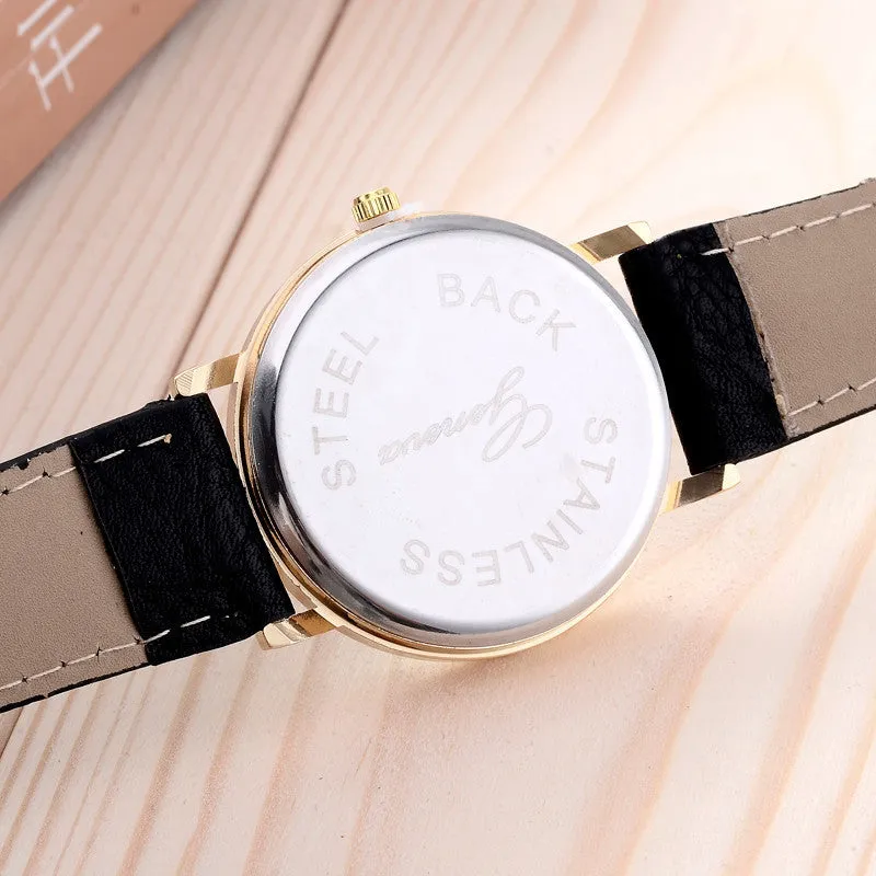 Fashion Clock Geneva Dress Watch Women Sunflower Style Leather Strap Relogio Feminino Fantastic Gift Reloj Graffiti Watch