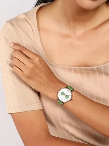 French Connection Analog Green Dial Women's Watch-FCN00098B