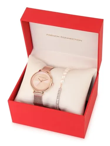 French Connection Analog Rose Gold Dial Women's Watch-FCJPR01