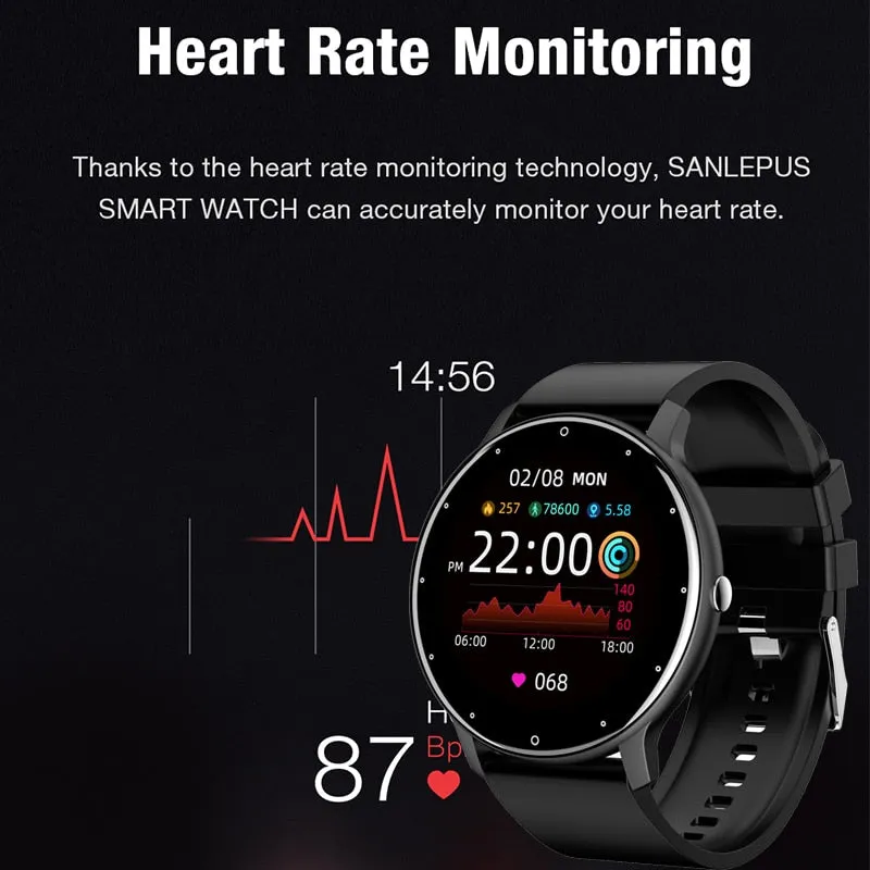 Full Touch Screen Sport Fitness Smartwatch