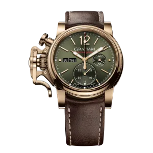 Graham Chronofighter Vintage Green Brown Watch 2CVAK.G02A