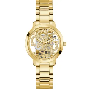 Guess GW0300L2 Quattro Clear Gold Tone Womens Watch