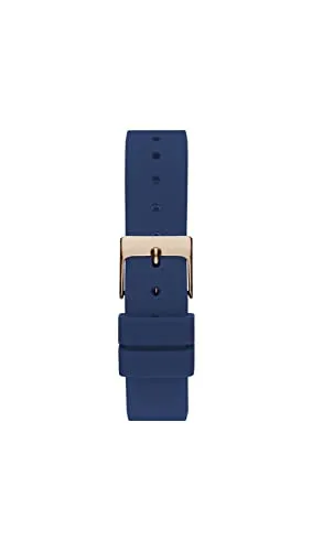 GUESS Silicone Analog Rose Gold Dial Women's Watch-Gw0452L1,Blue Band